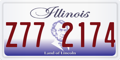 IL license plate Z772174