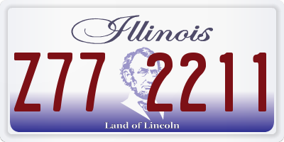IL license plate Z772211