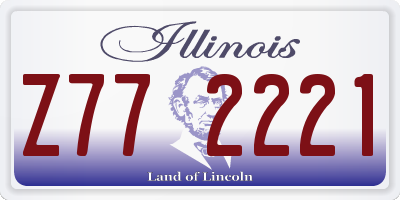 IL license plate Z772221