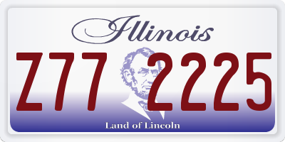IL license plate Z772225