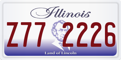IL license plate Z772226