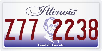 IL license plate Z772238