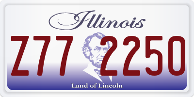 IL license plate Z772250