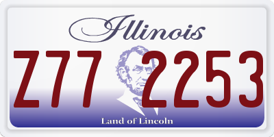IL license plate Z772253
