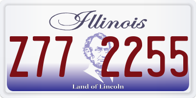 IL license plate Z772255