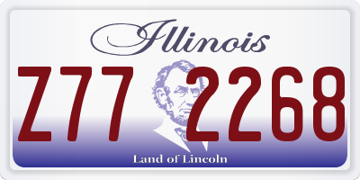 IL license plate Z772268