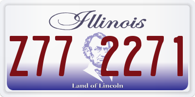 IL license plate Z772271
