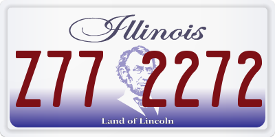 IL license plate Z772272