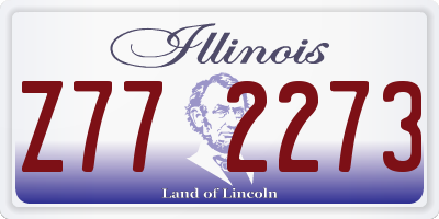 IL license plate Z772273