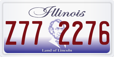 IL license plate Z772276
