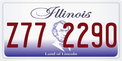 IL license plate Z772290
