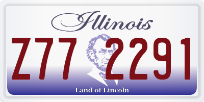 IL license plate Z772291