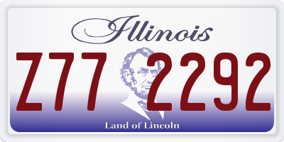 IL license plate Z772292