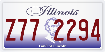 IL license plate Z772294