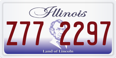 IL license plate Z772297