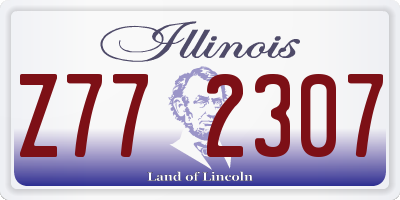 IL license plate Z772307