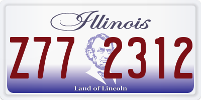 IL license plate Z772312