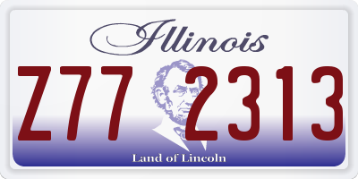 IL license plate Z772313