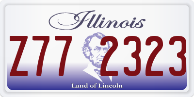 IL license plate Z772323