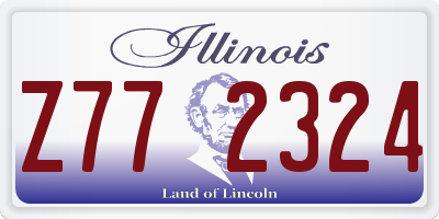 IL license plate Z772324