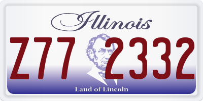 IL license plate Z772332