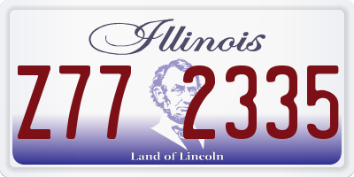 IL license plate Z772335