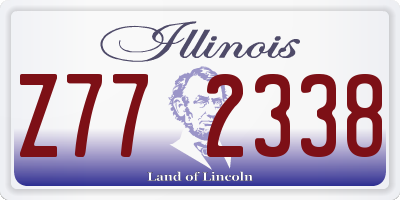 IL license plate Z772338