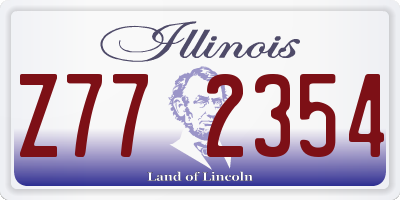 IL license plate Z772354