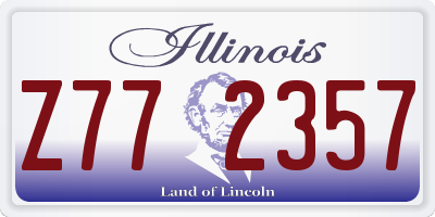 IL license plate Z772357