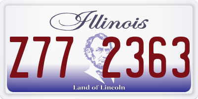 IL license plate Z772363