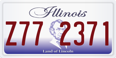 IL license plate Z772371