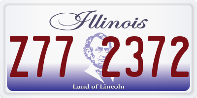IL license plate Z772372