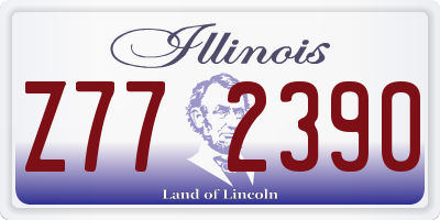 IL license plate Z772390