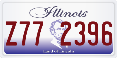 IL license plate Z772396