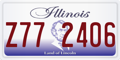 IL license plate Z772406