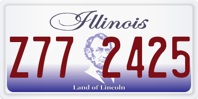 IL license plate Z772425