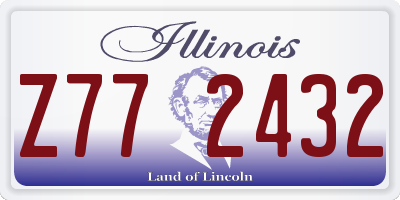 IL license plate Z772432