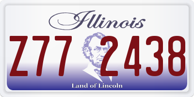 IL license plate Z772438