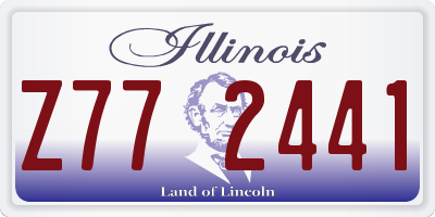 IL license plate Z772441