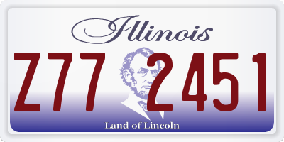 IL license plate Z772451