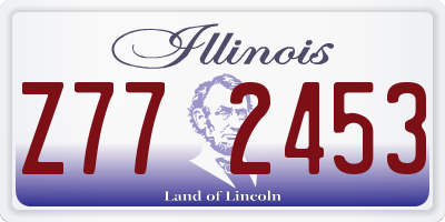 IL license plate Z772453