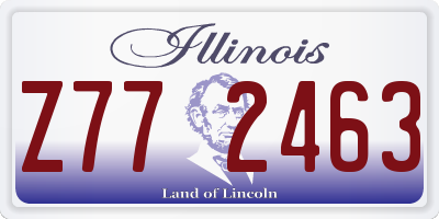 IL license plate Z772463