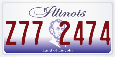 IL license plate Z772474
