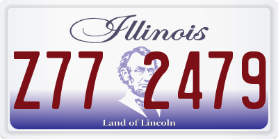 IL license plate Z772479