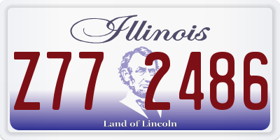 IL license plate Z772486