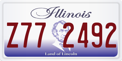 IL license plate Z772492