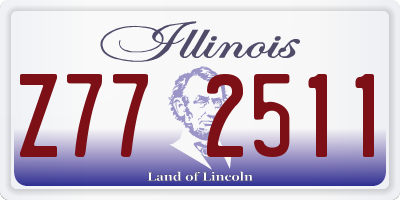 IL license plate Z772511