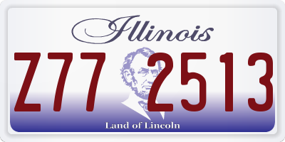 IL license plate Z772513