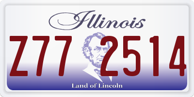 IL license plate Z772514