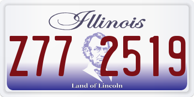 IL license plate Z772519